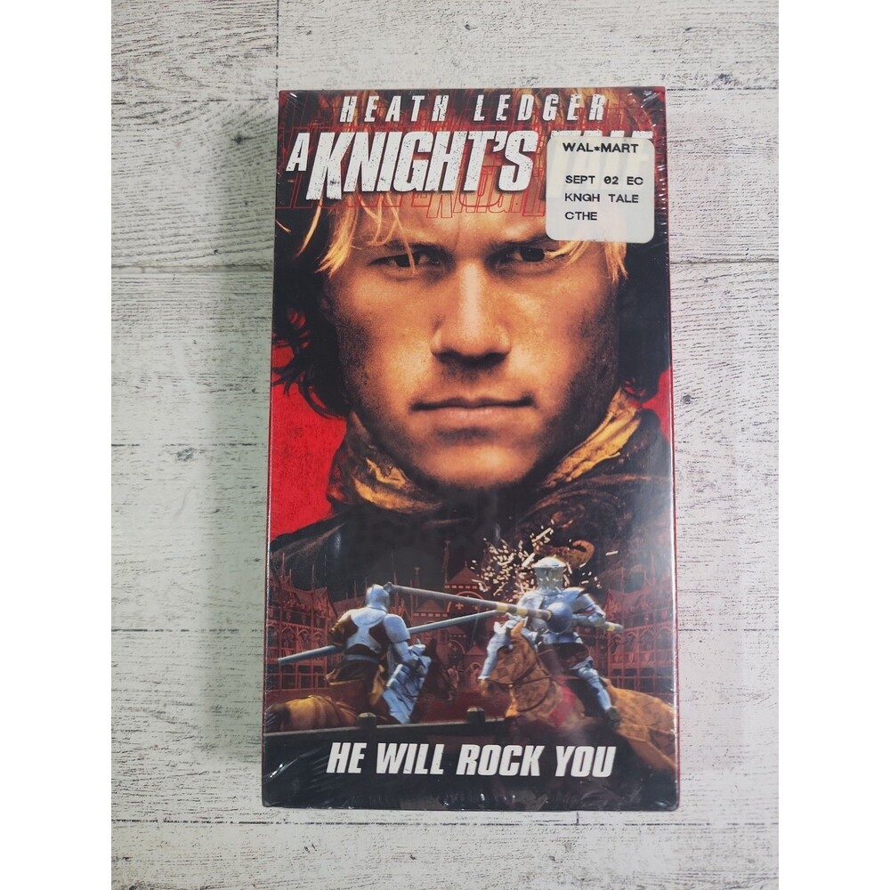 NEW "A Knight's Tale" VHS 2001 Movie HEATH LEDGER Factory FACTORY SEALED